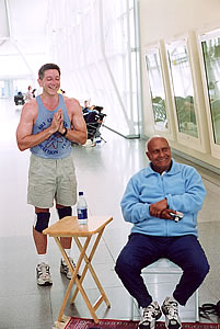 Sri Chinmoy with Ashrita